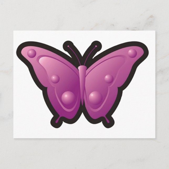 Bubble Butterfly 4 Postkarte (Vorderseite)