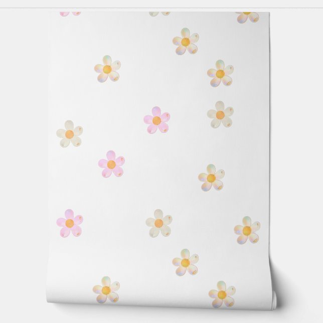 Bubble Daisies Wallpaper Tapete (Abrollen)