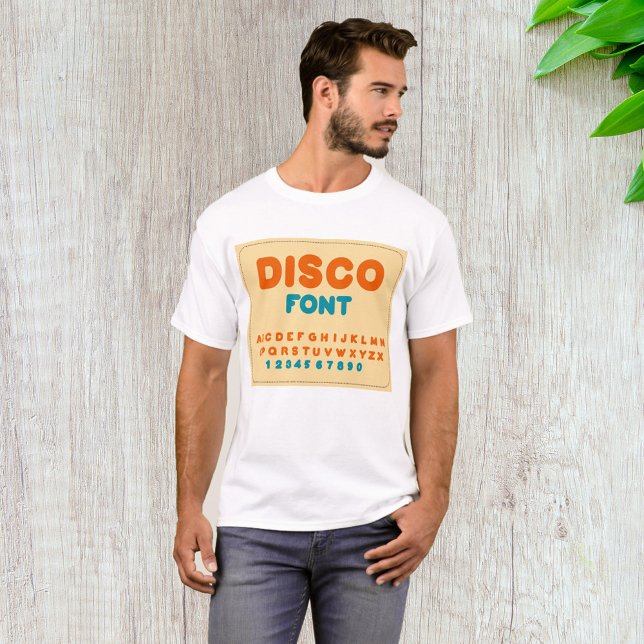Bubble Disco Alphabet Schriftart Fett Vintage Buch T-Shirt (Von Creator hochgeladen)