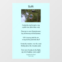 Bubble Gedicht Wall Decal