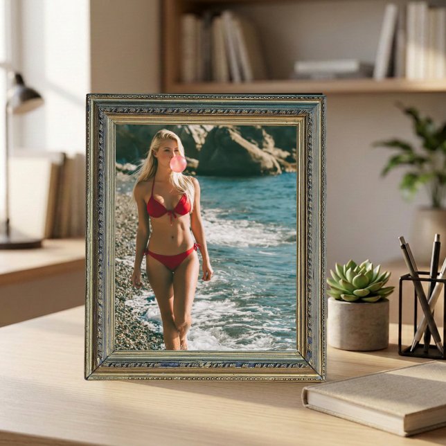 Bubble Gum Beach Babe Coastal Sommer Wandkunst  Poster (Von Creator hochgeladen)