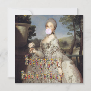 Bubble gum Diva Luisa de Parma Happy Birthday Karte