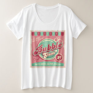 Bubble Gum Plus-Size-Shirt Große Größe T-Shirt