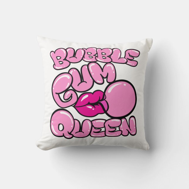 Bubble Gum Queen Bubblegum Kissen (Vorderseite)