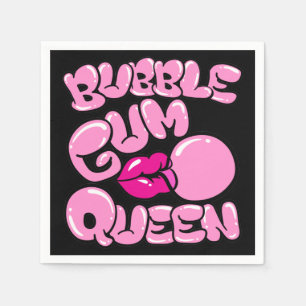 Bubble Gum Queen Serviette