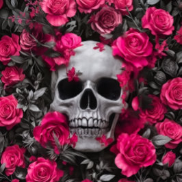 Bubble Gum Rosa Totenkopf Dekorationspapier Seidenpapier