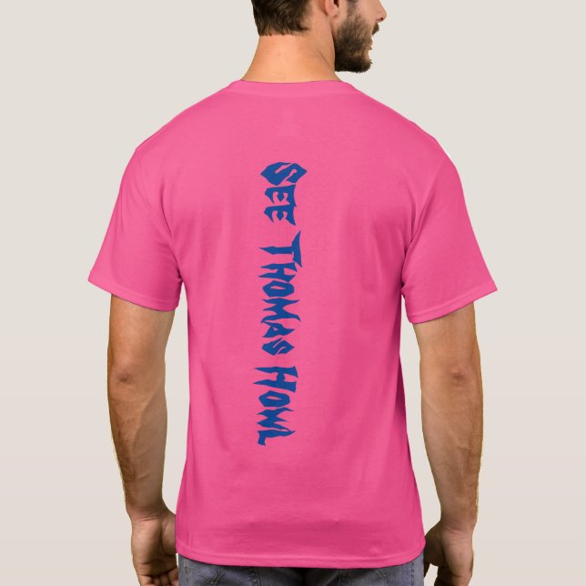 (Bubble Gum) STH-Logo-T - Shirt mit Rückgrat (Rückseite)