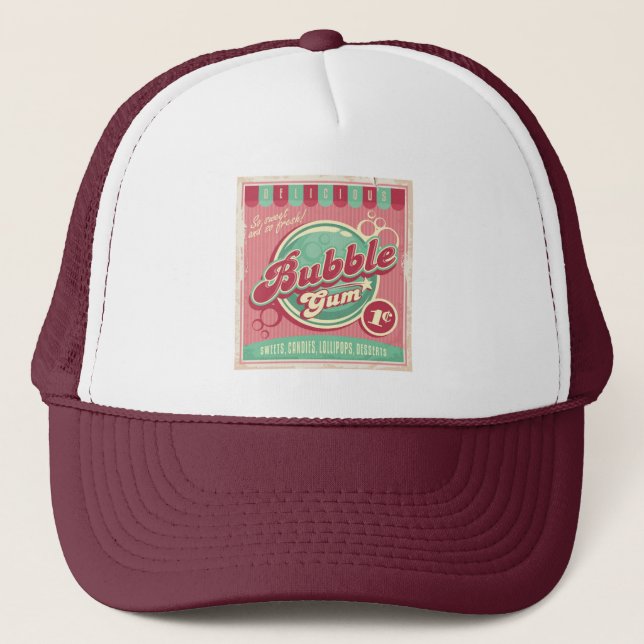 Bubble Gum Trucker Hat Truckerkappe (Vorderseite)