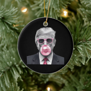 Bubble Gum Trump Donald Trump 2024 Wähle Trump  Keramik Ornament