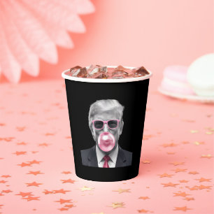 Bubble Gum Trump Donald Trump 2024 Wähle Trump  Pappbecher
