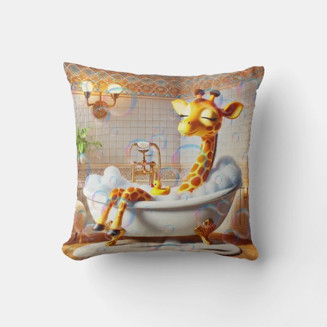 Bubble Haven Bathtime Kissen (Vorderseite)