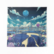 Bubble Landschaft Wand Kunstwerk
