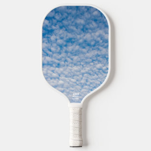 Bubble Mammatus Wolken Blue Sky Foto 2-seitig Pickleball Schläger