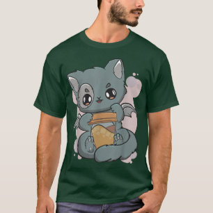 Bubble Milk Tee Boba Kat Pastel Goth Neko Mochi Yu