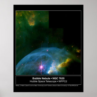Bubble Nebel 7635 Hubble Teleskop Poster