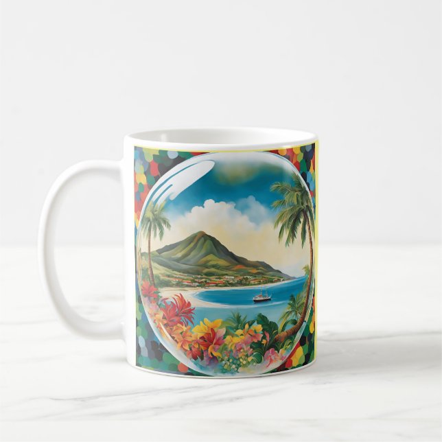 "Bubble of Paradise Tasse" Kaffeetasse (Links)