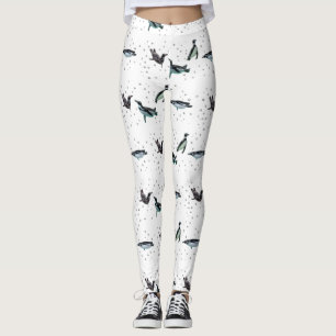 Bubble Pinguine Leggings (Farbe auswählen)