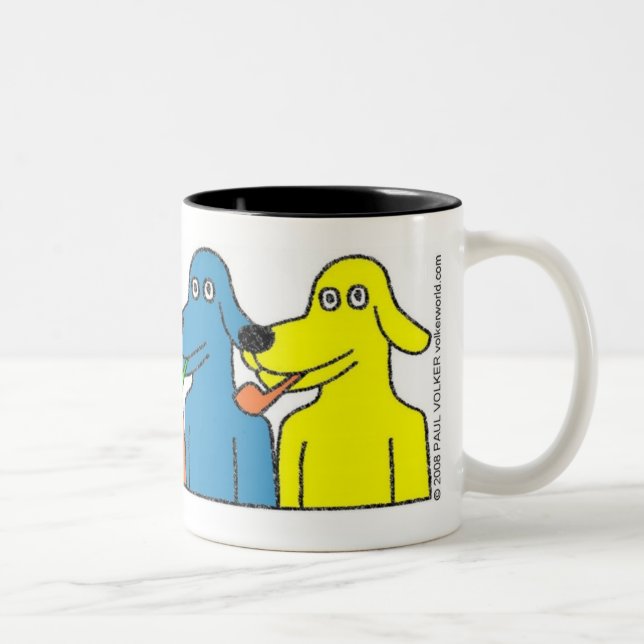 BUBBLE-PIPE HUNDE $14,95 ZWEIFARBIGE TASSE (Rechts)