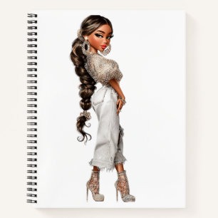 Bubble Ponytail Spiral Notizbuch
