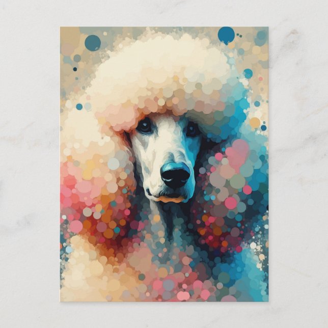 Bubble Poodle Postkarte (Vorderseite)