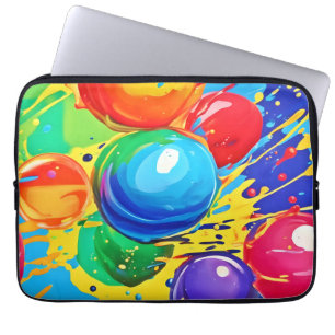 Bubble Pop: Hell und Kühner Laptopschutzhülle