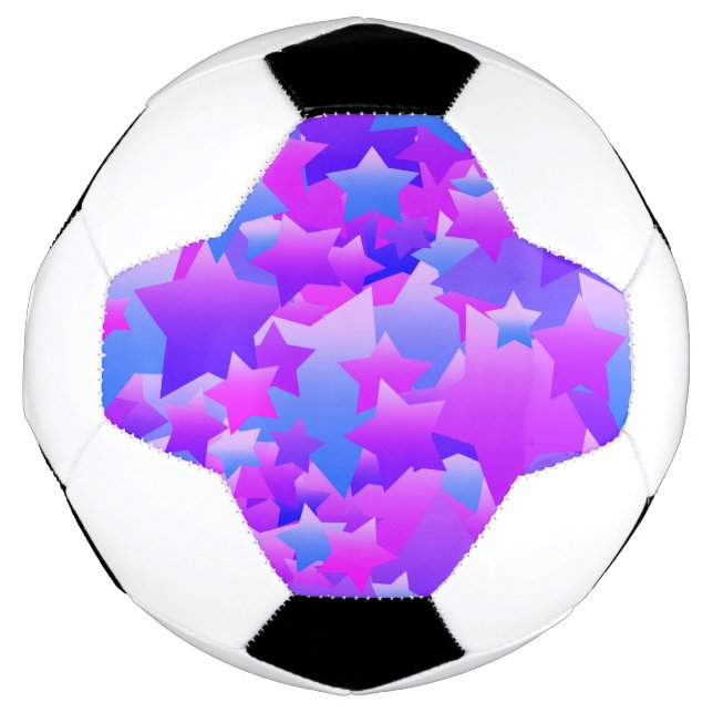 Bubble Stars Lila Fußball (Vorderseite)