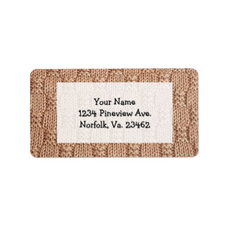 Bubble Strick Stitch Pattern von Shirley Taylor Adressaufkleber