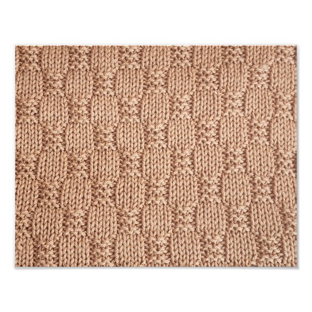 Bubble Strick Stitch Pattern von Shirley Taylor Fotodruck (Vorne)