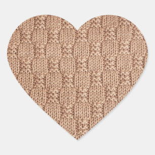 Bubble Strick Stitch Pattern von Shirley Taylor Herz-Aufkleber