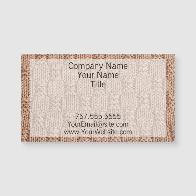 Bubble Strick Stitch Pattern von Shirley Taylor Magnetkarte (Vorderseite)