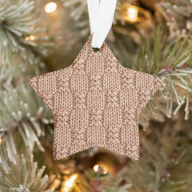 Bubble Strick Stitch Pattern von Shirley Taylor Ornament (Baum)