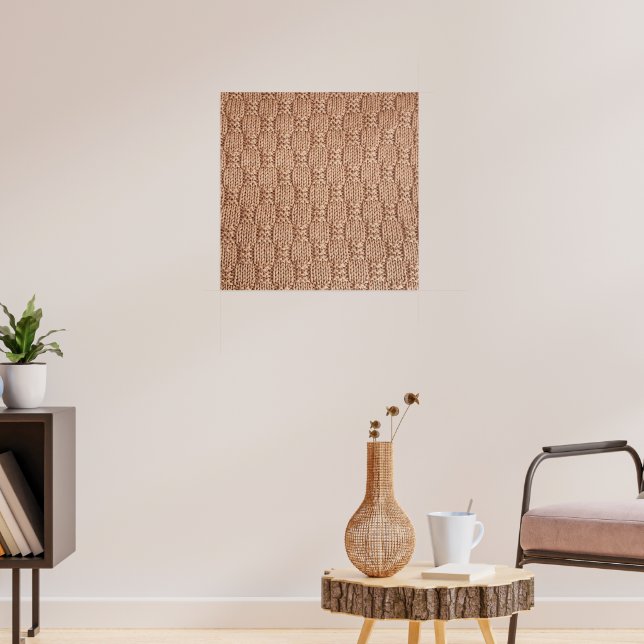 Bubble Strick Stitch Pattern von Shirley Taylor Poster (Wohnzimmer 3)