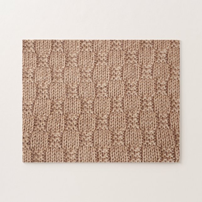 Bubble Strick Stitch Pattern von Shirley Taylor Puzzle (Horizontal)