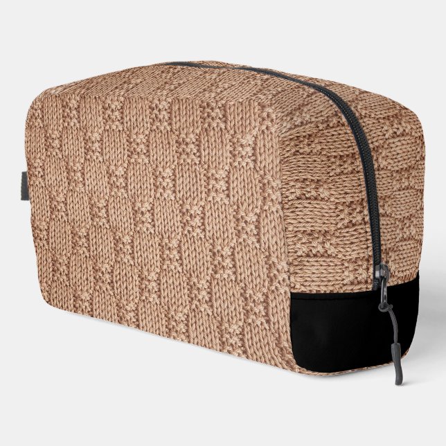 Bubble Strick Stitch Pattern von Shirley Taylor Waschbeutel (Rechte Ecke)