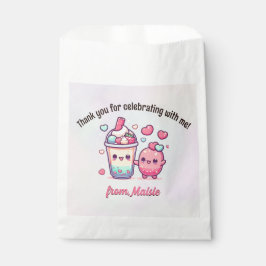 Bubble Tea Birthday Favor Bags Geschenktütchen