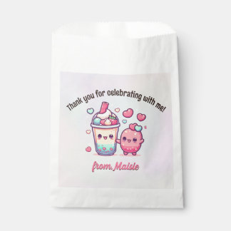 Bubble Tea Birthday Favor Bags Geschenktütchen