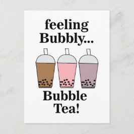 Bubble Tea Drink Funny  Postkarte