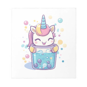 Bubble Tea Einhorn (1) Notizblock