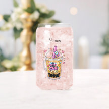 Bubble-Tea-Eleganz whimsikalische Ästhetik Maßanfe