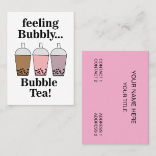 Bubble Tea Getränkecafé Visitenkarte