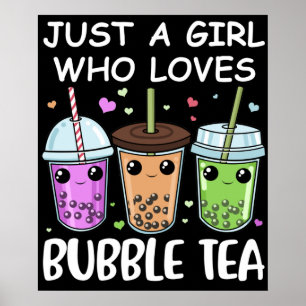 Bubble Tea Gifts Kawaii Bubble Tee Poster