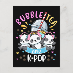 Bubble Tea K-Pop Gift Girls Boba Tea Geschenk Kore Postkarte