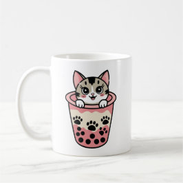 Bubble-Tea-Katze Kaffeetasse