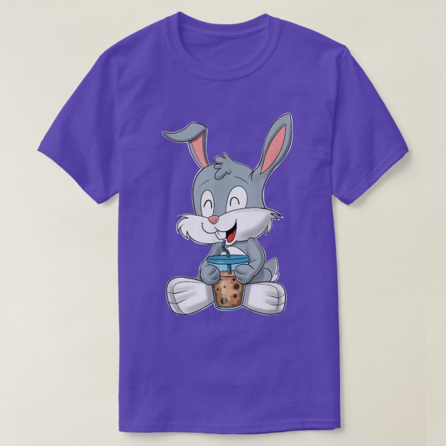 Bubble Tea Kawaii Bunny Rabbit I Boba Tea Otaku Bu T-Shirt (Design vorne)