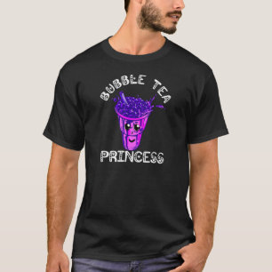 Bubble Tea Prinzessin Tapioka-Perlen-Milch-Boba-Te T-Shirt