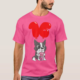 Bubble Tea Puppy - 16th Birthday - Kids Balloon Pa T-Shirt