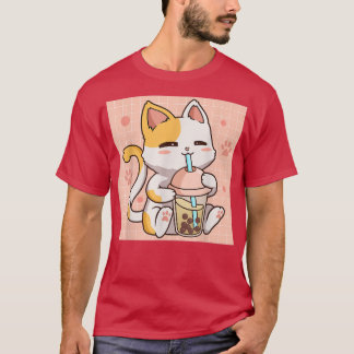 Bubble Tee Boba Cat Niedlich Anime Kawaii Ästhetik