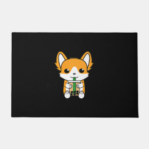 Bubble Tee Boba Corgi Premium Fußmatte