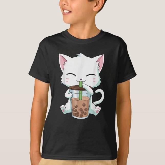  Bubble Tee Katzenkuchen Boba Bubble Drinks Katzen (Vorderseite)