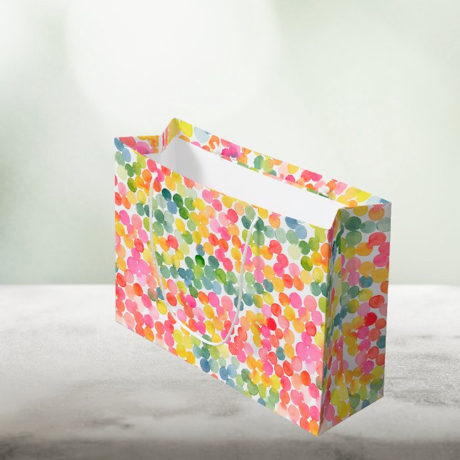 Bubble Tee Regenbogen Rosa Orange Grün Niedlich Große Geschenktüte (Von Creator hochgeladen)